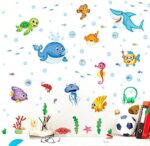 Undersea World Fish Removable Waterproof Wall Sticker For Kids Nursery Baby Room size 50x70 xls7206 - Image 2