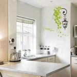 Jm8312 Studio Briana Fresh Green Creeper with Hanging Lamp Wall Sticker - Image 4