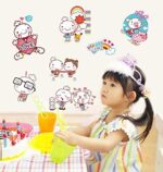 Donglei Friend Kids Room Point Sticker Wallpaper Interior Point Sticker Window/Cafe/Playroom/Wall Decoration Sheet size 50x70 ay7214w - Image 4