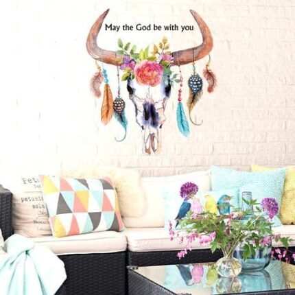 Abstract Floral & Feather Decor/Wall Art- XY8045