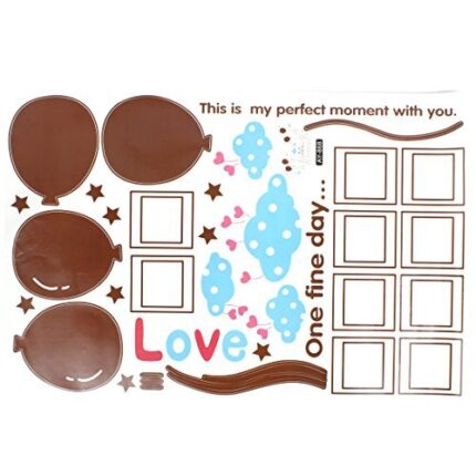 Ay868 Ketsicart Balloon Pattern PVC Household Accessary Self Adhesive Wall Sticker Window Film 60 x 90cm