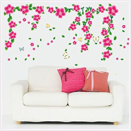 BIG BOOM® Flower Pattern Family Home Removable Wall Sticker Mural Decor size 70x50cm dlx513