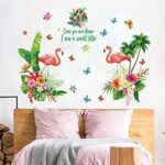 Flamingos Cartoon Wallpaper Background Decoration Removable TV Sofa Living Room Wallpaper-ek - Image 4
