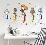 Animal World Sticker Cute Cartoon Room Nursery Children Room Stickers es size 60x90  xh9303 - Image 4