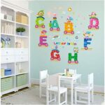 Xh0168 Paredes Removable English Letters Train Wall Stickers Alphabet Decals Diy Home Decor For Kids Rooms Decoration - Image 4