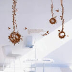 BEST OF BEST Bird Nest Tree Vine Wall Stickers size 50x70 ay7026b - Image 3