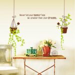 SYGA DIY Modern Home Decor Hanging Pot Wall Stickers Decals Design  size 60x90 jm8331 - Image 4