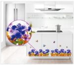 Blue and Purple Flower Design Peel and Sticker Ay7248 - Image 3