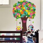 Lovely Owlets Swinging Tree Wall Sticker Zy1015 - Image 3