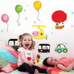 Balloon Airplane Wall Stickers  Ncs0020