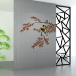 Soledi® DIY Wall Decal Peach Blossom Tree Branches Love Birds Removable Wall Mural Sticker Bedroom Living Room Home Art Wall Decor - Image 2