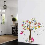 Tree Very Cute Peel Scroll Tinkle Fairy Girl DIY Removable Wall Stickers Parlor Kids Bedroom Home Decor Mural Decal JM7158 - Image 3