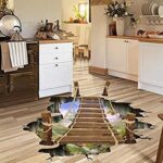 Cheap Wall Stickers 60X90 Xl8129 Wood Bridge Floor Walstiker Wallsticker Guaranteed Ori - Image 3
