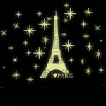 Night Lighting Eiffel Tower Vinyl Wall Decal PVC Home Sticker House Paper Painting Decoration Wallpaper Living Room Bedroom Kitchen Art Picture DIY Murals Kids Nursery Baby Decor - Image 2