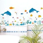 Xy8047 GlobalNiche® Sea Ocean Animal Dolphin Fish Wall Window Decor Vinyl Decal Kid Rome Sticker - Image 5