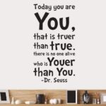 Summer Today You Are You That is Truer Than True Quote Home Decal Dr. Seuss Black Wall Decor - Image 4