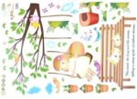 Bench Cat Print Wall Background Adesivo Decal Wallpaper 70 x 50 cm lm7001 - Image 3