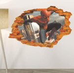 Ncs14129 game ps4 Marvels Spider-man sticker living room bedroom TV background wall sticker Marvel movie 3d Spiderman sticker ps4 Marvels Spider-man Wallpaper children room sticker - Image 3
