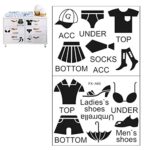 Srkin Clothing Label Sticker | Removable Wardrobe Wall Clothing Classification Decor, Creative Life Label Vinyl Sticker for Adults, Female, Male, Children, Bedroom Ay1101 Size 50x35cm - Image 8