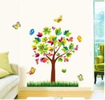 Mj9007 Wall Sticker Colorful Butterfly Tree Bird PVC Wallpaper Art Home Decal for Kid's Room - Image 3