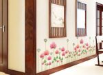 Oren Empower Pink Plants PVC Vinyl Wall Stickers Ay7205 - Image 2