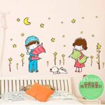 Ay7040 Sleeping Child Cartoon Wall Sticker Cartoon Home Decor Children's House Decor Decals Remove PVC Wall Stickers   Sleeping Child Cartoon Wall Sticker Cartoon Home Decor Children's House Decor Decals Remove PVC Wall Stickers - Image 2