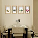 3D Fake Picture Frame Stereo Flowers in the Vase Wall Stickers Living Room Bedroom Fresh Plant Wall Decals Wall Border Decor - Image 3
