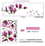 Chaste Magnolia Purple Mural Wall Sticker Model AY7105 - Image 6