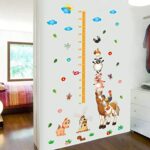 Children's room wall sticker Happy Farm Poultry Animals Height Chart Wallpaper Baby Cartoon Children'S Room Decoration Wall Stickers Nursery Measure Stickers xl8223 - Image 4