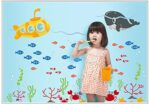 DNVEN 54.3 x 35.0 inches Vinyl Wall Decals Tropical Fish Coral Underwater Removable Decor for Bedrooms, Kids Rooms, Nursery - Image 5