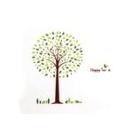 Jm8212 Large Tree Wall Decals Wall Stickers Happy tree Cute wall sticker , - Image 5