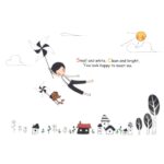 House Boy Dog Prints Sofa Back Wall Sticker MJ7023 - Image 2