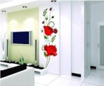 LD2035 Poppies Wall Sticker Decals Home Decoration Stylish Modern Flowers Living Room Bedroom Decoration Kitchen - Image 4