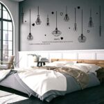 JAAMSO ROYALS Black Chandelier Self Adhesive PVC Vinyl Easy to Apply Wall Décor & Home Décor Wall Sticker  size 60x90  hm92022 - Image 3