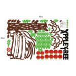 Ikeelife Home Decor Mural Vinyl Wall Sticker Red Apple Tree Chair Kids Nursery Room Wall Art Decal Paper - Image 3