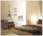 France Eiffel Tower Wall Sticker with quotes AY1930 - Image 7
