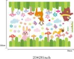 fashionbeautybuy Skirting Line Cartoon Animals Flowers Clouds Wall Sticker Decal Home Decor PVC Murals Wallpaper fashionbeautybuy Skirting Line Cartoon Animals Flowers Clouds Wall Sticker Decal Home Decor PVC Murals Wallpaper  size 50x70 xh7218 - Image 3