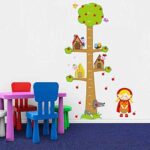 Abc 1038 Kid's Little Red Riding Hood and Tree Height Chart Wall Stickers - Image 4