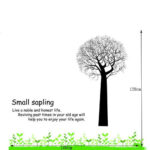 Wall Stickers for Girls Tree DIY Art Wall Decal Decor Room Stickers Cling Removable Paper Mural Quote size 60x90  ay806 - Image 3
