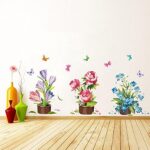 Various Colorful Flowers Tulip Peony Peel and Stick Removable Vinyl Wall Decals for Window Bedrooms Living Rooms Kids Rooms Nursery size 50x70 xls7105 - Image 7