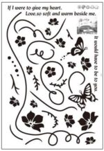 Butterfly Wall Sticker Black Vinyl Wall Art Floral Wall Paper PVC Removeable Wall Decor AY-817 - Image 9