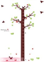 WandSticker4U - Peel and Stick- Happy Tree Height Chart | Size:140 x 200 cm | removable Wall Sticker Growth Chart for Nursery, Bedroom, Baby Room children's room - Image 5