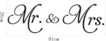 Letters Mr and Mrs Removable Family Wall Decals Lettering Vinyl Wall Art for Bedroom - Image 8
