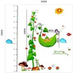Green Bean Baby Height Growth Chart Wall Stickers Measure Decal Removable Kids Wall Decal Art Deco Baby Room Decoration Nursery size 60x90 ay845 - Image 3