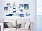 Lighthouse, Boat Wall Decal, Nautical Stickers, Ocean, Seaside, Seashore, Living Room, - Image 5
