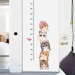 CALANDIS™ Cats Measure Growth Height Chart Vinyl Wall Sticker Decal Nursery Kids Baby | Home D?©cor size 50x70 sk7178 - Image 4