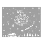 Xl 832 Christmas Homye 1PCS Merry Christmas Decoration Christmas Elk Snow House Snowflake Joyful Patterns Wall Stickers - Image 3