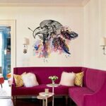 1pc Crow Raven Bird Bohemian Boho Chic Gypsy Spirit Arrow Feathers PVC Wall Sticker Decal Nursery Kids Bedroom Vinyl Adhesive Home Decor size 50x70 sk7085