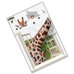 giraffe animals Background Wall Sticker for Living Room - Image 7