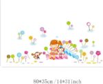 BEST OF BEST Cartoon Lollipop Girl Monkey Wall Sticker Home Decal Removable PVC Murals Wallpaper Girls Boys Kids Baby Nursery Bedroom Living Room Bathroom Kitchen Window Playroom Decor - Image 6